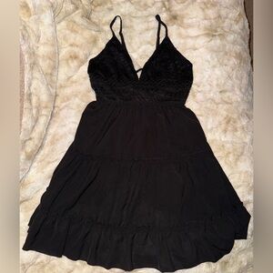 SHEIN Black Lace Mini Dress